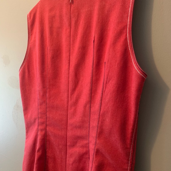 ETCETERA Red ZIP Down Dress - Picture 5 of 5